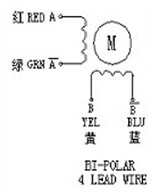 二相四线步进电机接线方式